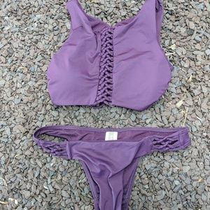 Summer Purple Bikini Bottom